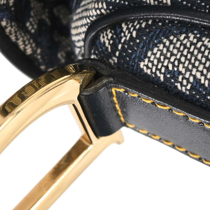 Christian Dior Navy Trotter Saddle Handbag