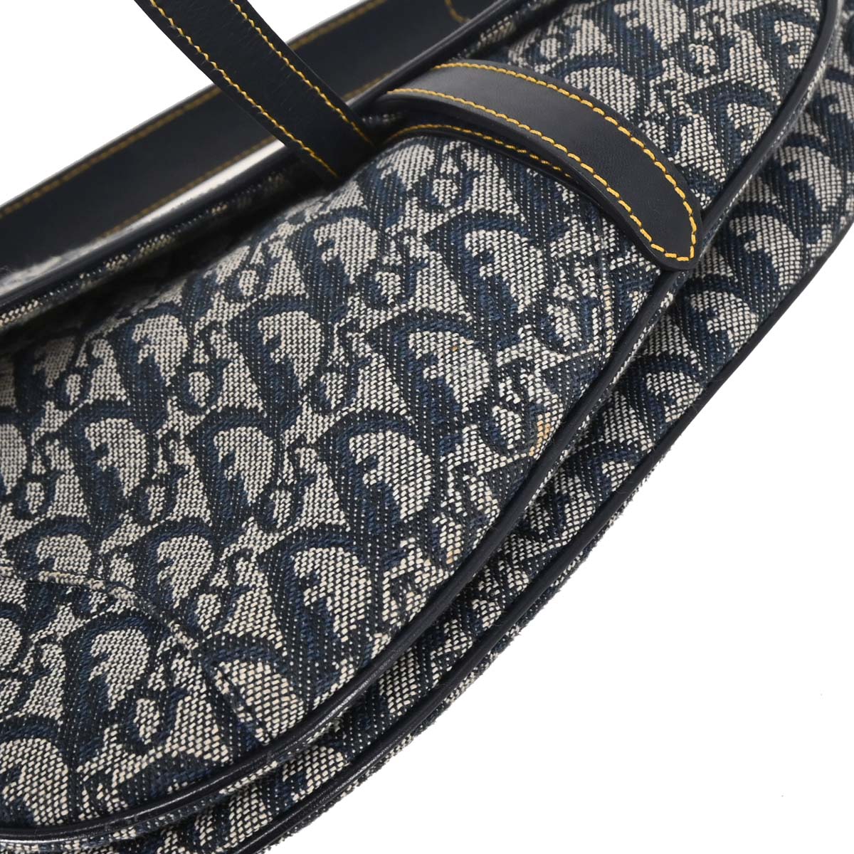 Christian Dior Navy Trotter Saddle Handbag