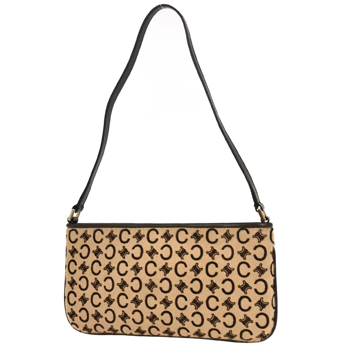 Celine * Brown Pony Hair C Macadam Handbag