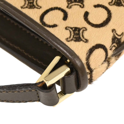 Celine * Brown Pony Hair C Macadam Handbag