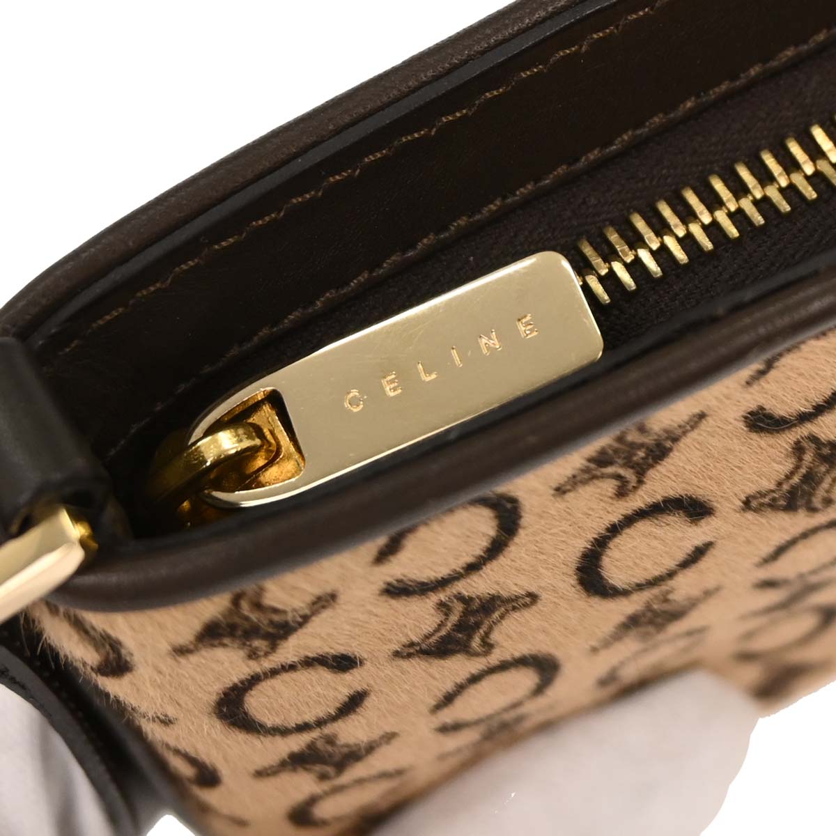 Celine * Brown Pony Hair C Macadam Handbag