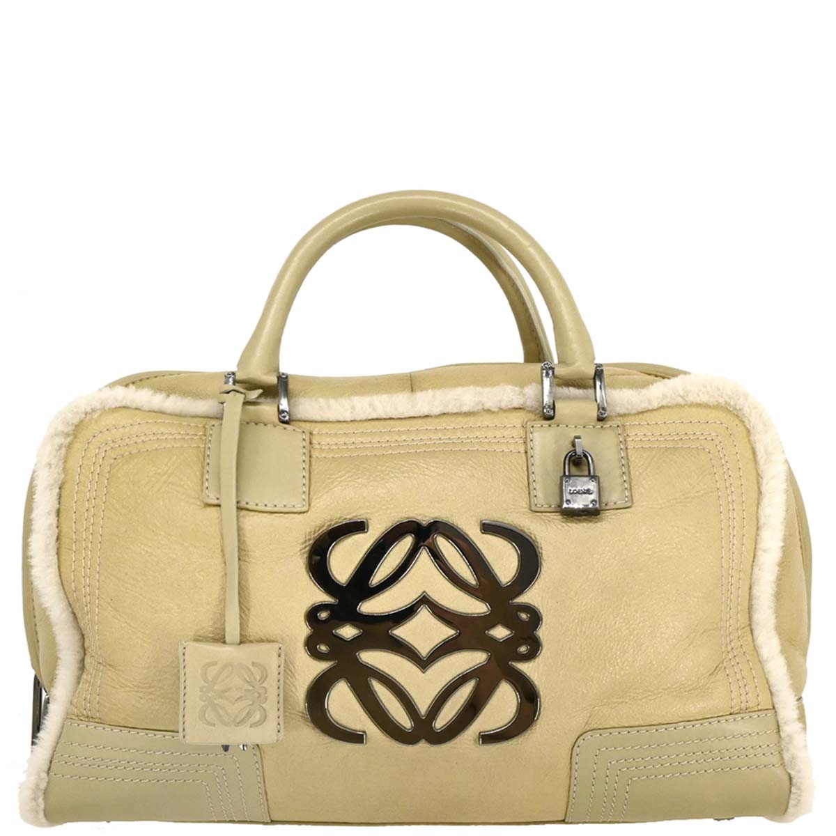 Loewe Beige Mouton Amazona 36 Handbag