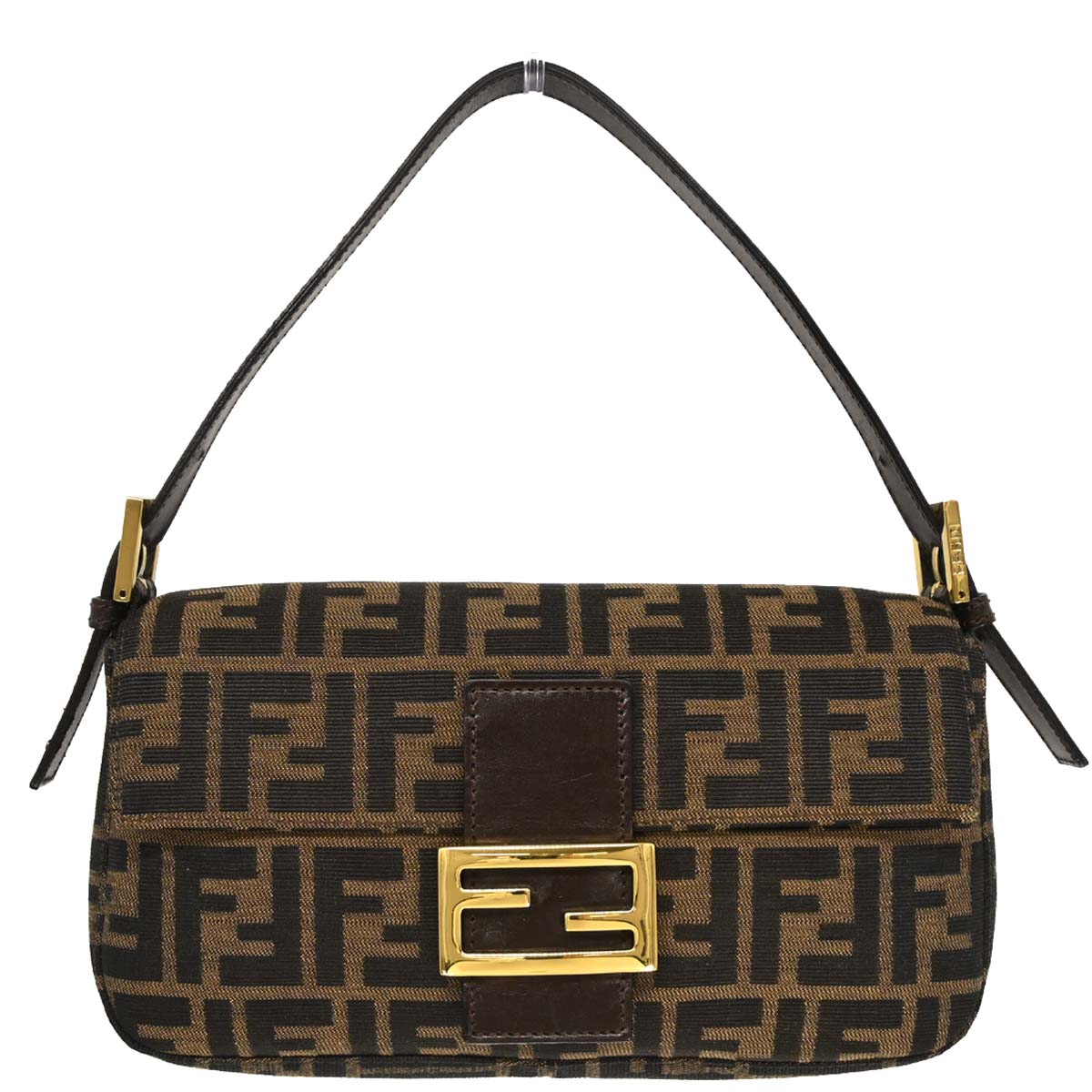 Fendi Brown Zucca Baguette Handbag