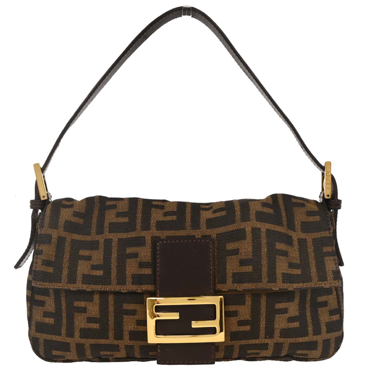 Fendi Brown Zucca Baguette Handbag