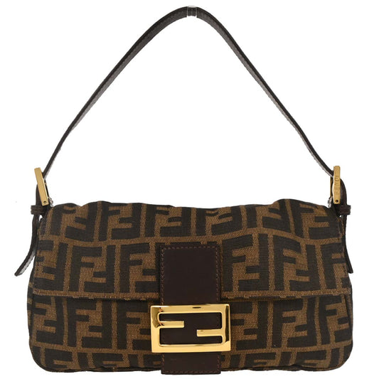 Fendi Brown Zucca Baguette Handbag