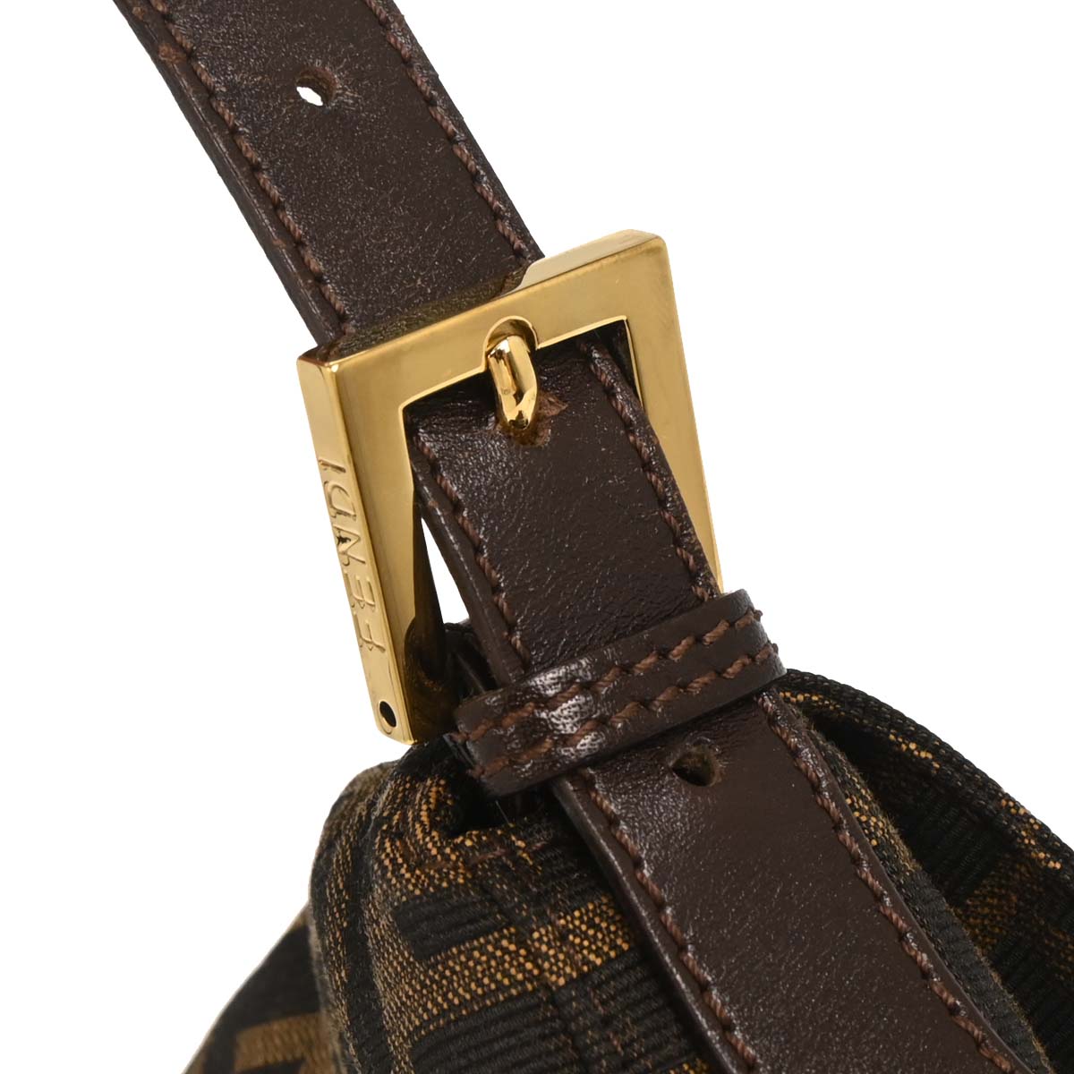 Fendi Brown Zucca Baguette Handbag