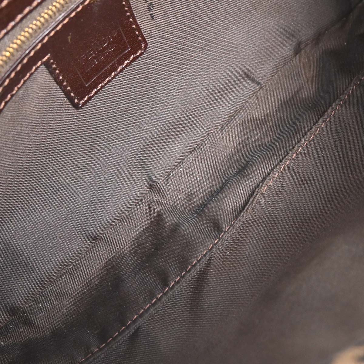 Fendi Brown Zucca Baguette Handbag