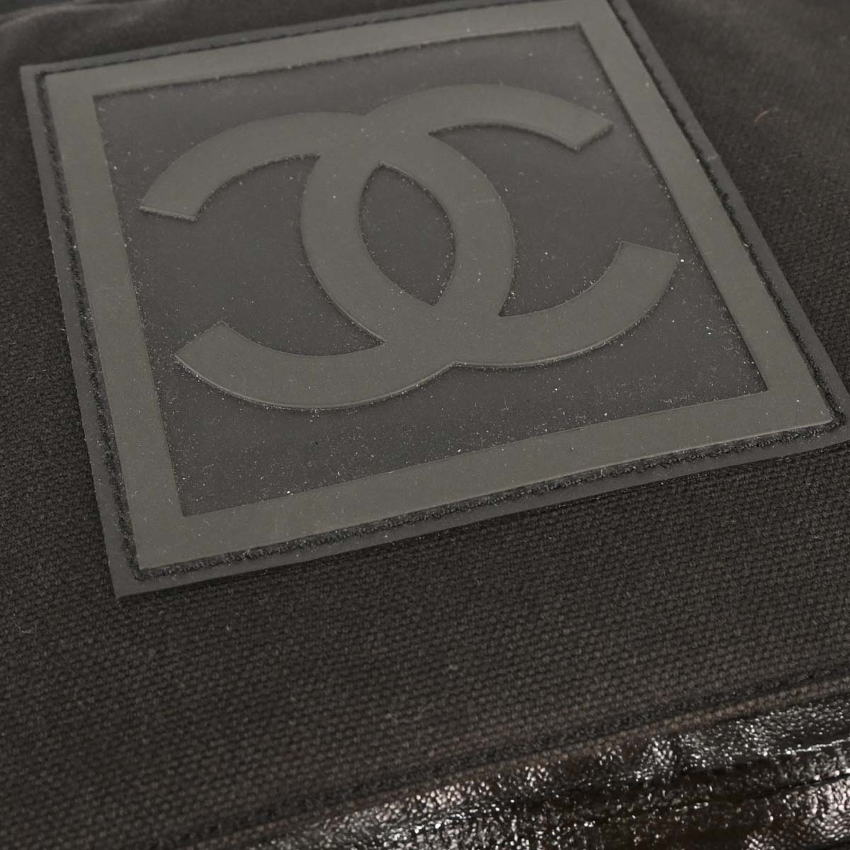 Chanel 2003-2004 Black Nylon Sport Line Shoulder Bag