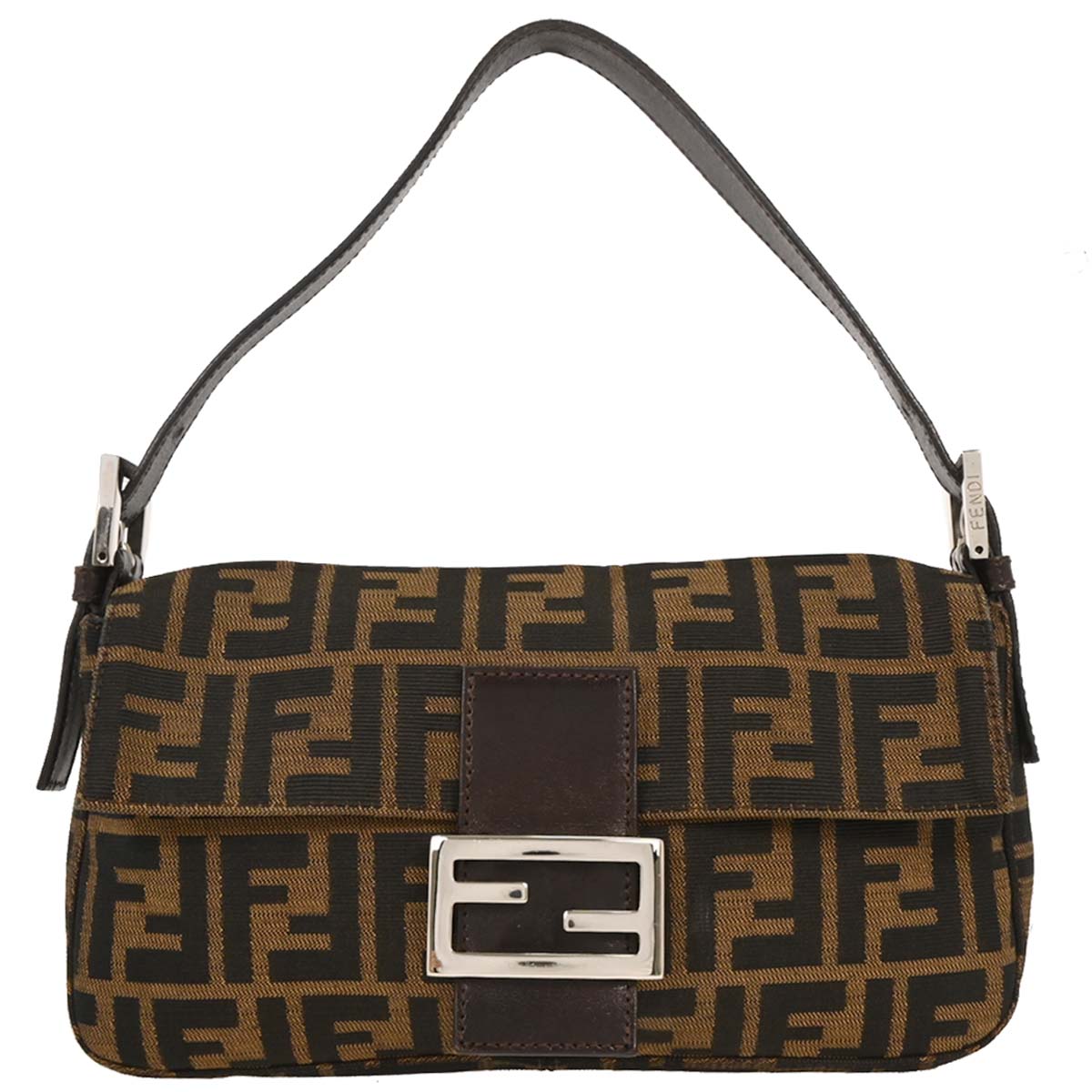 Fendi Brown Zucca Baguette Handbag