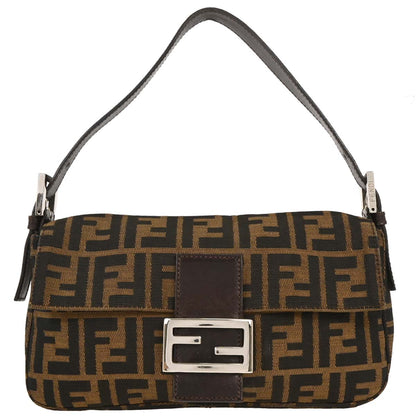 Fendi Brown Zucca Baguette Handbag