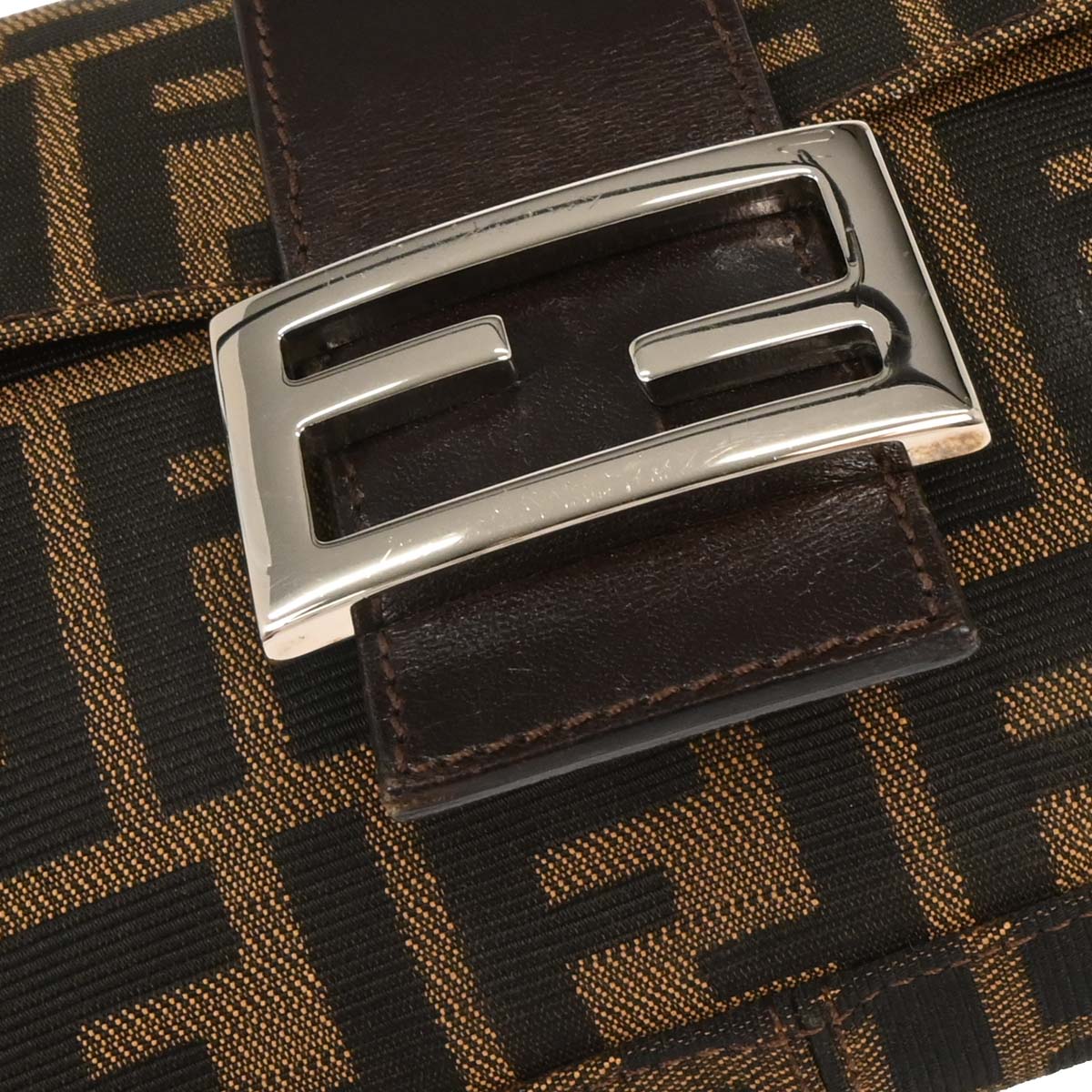 Fendi Brown Zucca Baguette Handbag