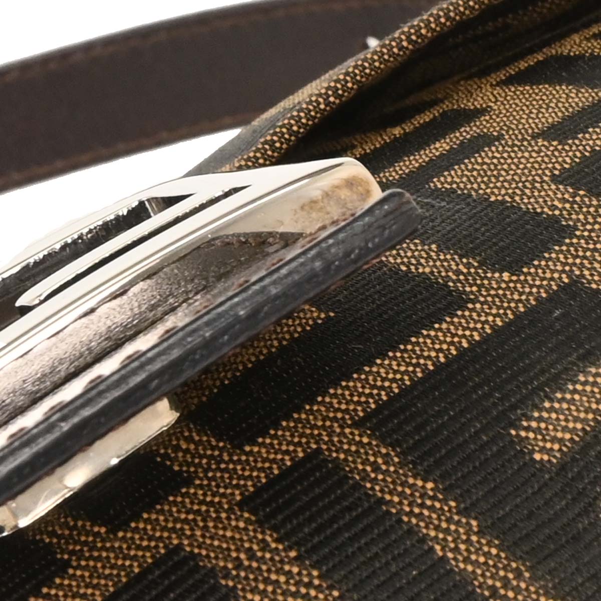 Fendi Brown Zucca Baguette Handbag