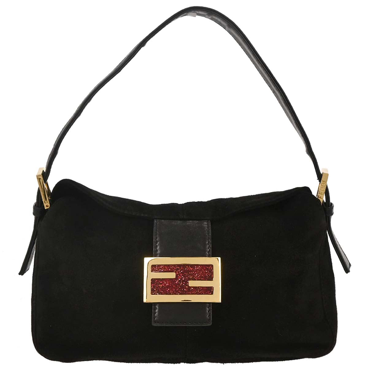 Fendi Black Suede Handbag
