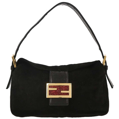 Fendi Black Suede Handbag