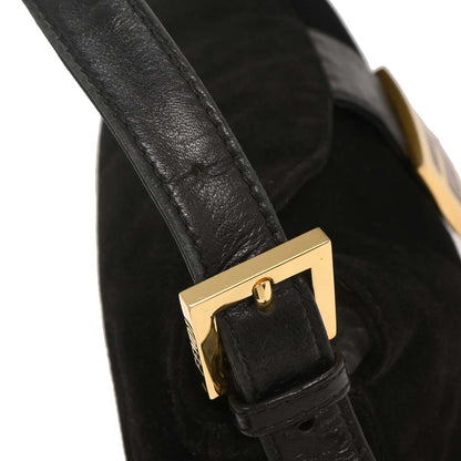 Fendi Black Suede Handbag
