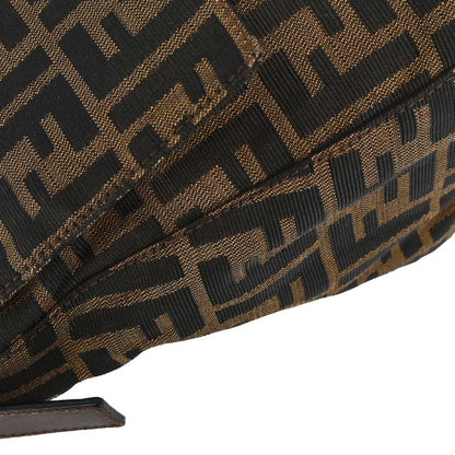 Fendi Brown Canvas Zucca Mamma Baguette Handbag