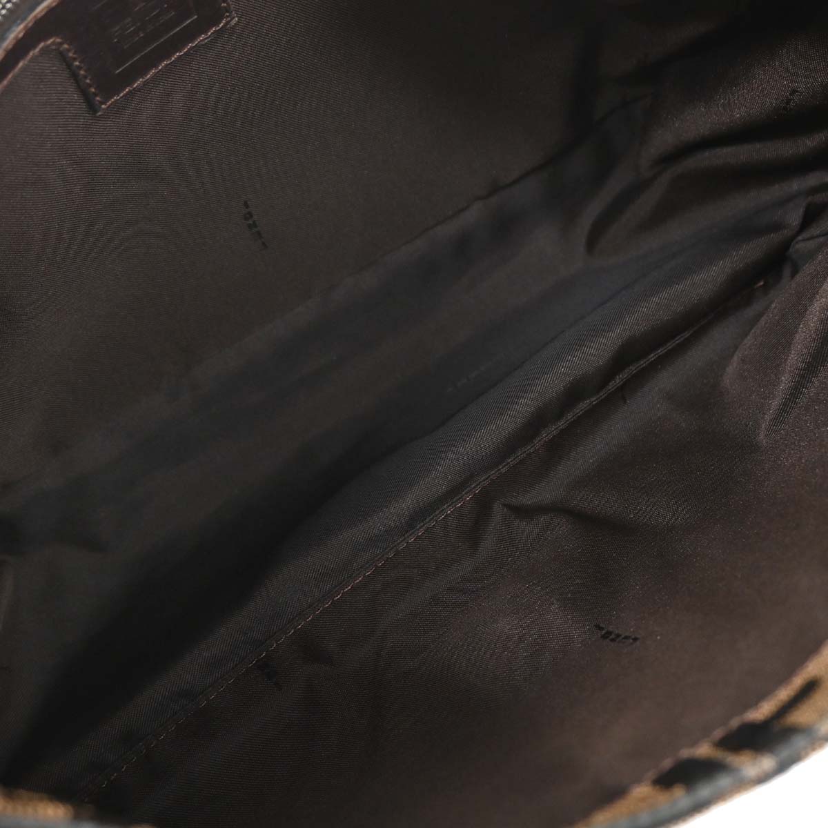 Fendi Brown Canvas Zucca Mamma Baguette Handbag