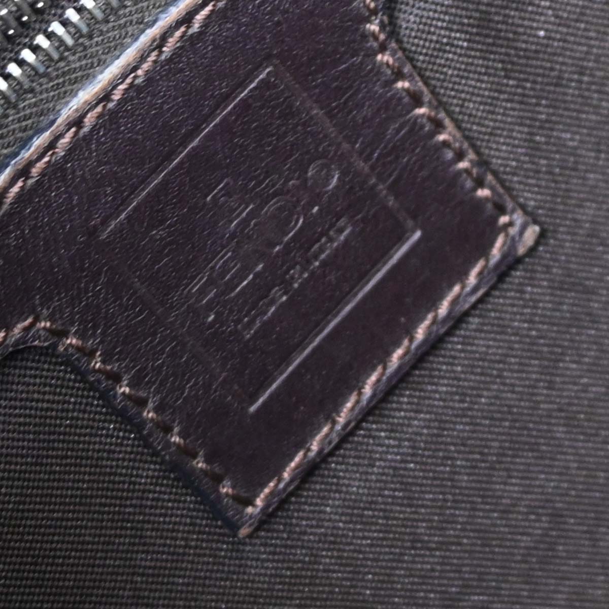 Fendi Brown Canvas Zucca Mamma Baguette Handbag