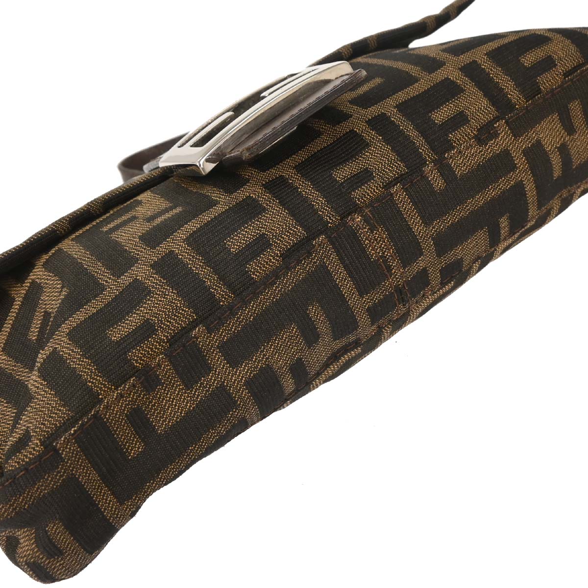 Fendi Brown Zucca Baguette Handbag