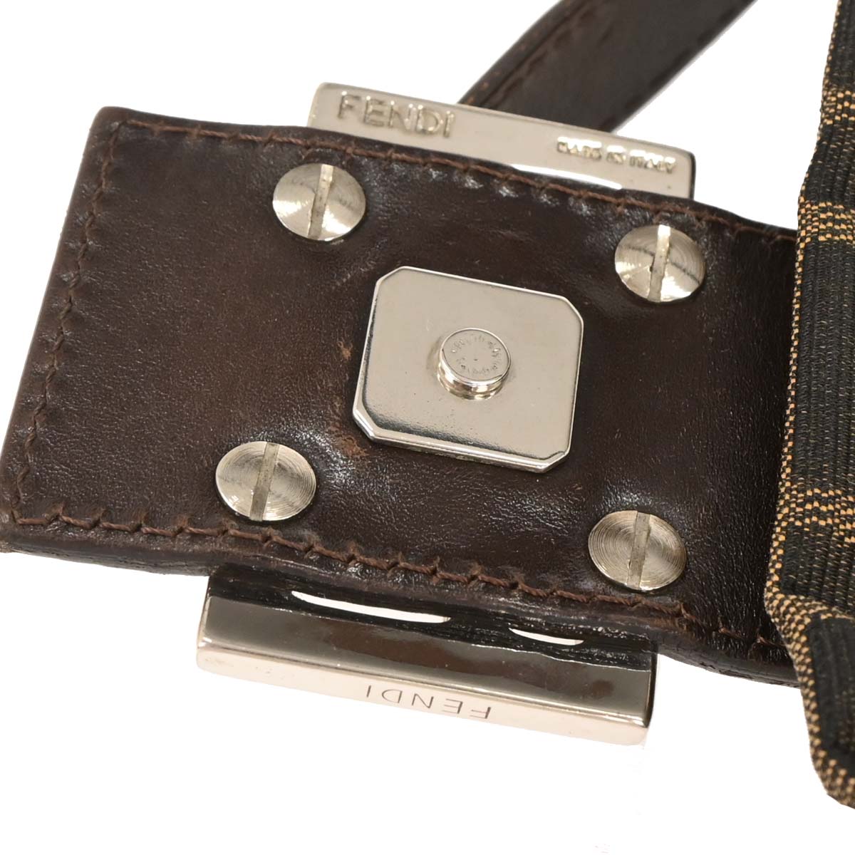 Fendi Brown Zucca Baguette Handbag