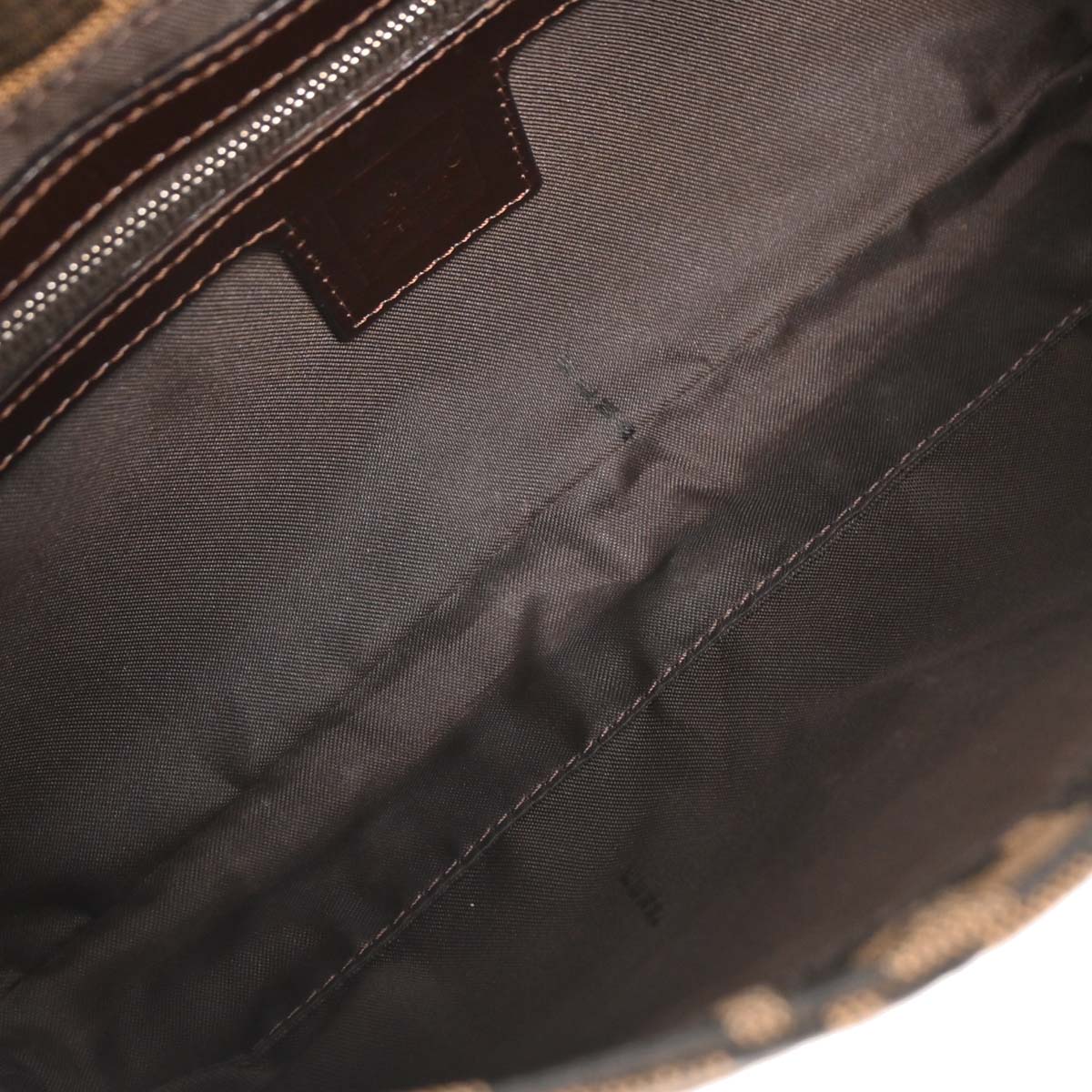 Fendi Brown Zucca Baguette Handbag