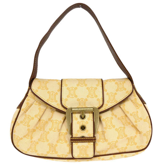 Celine Yellow Macadam Shoulder Bag