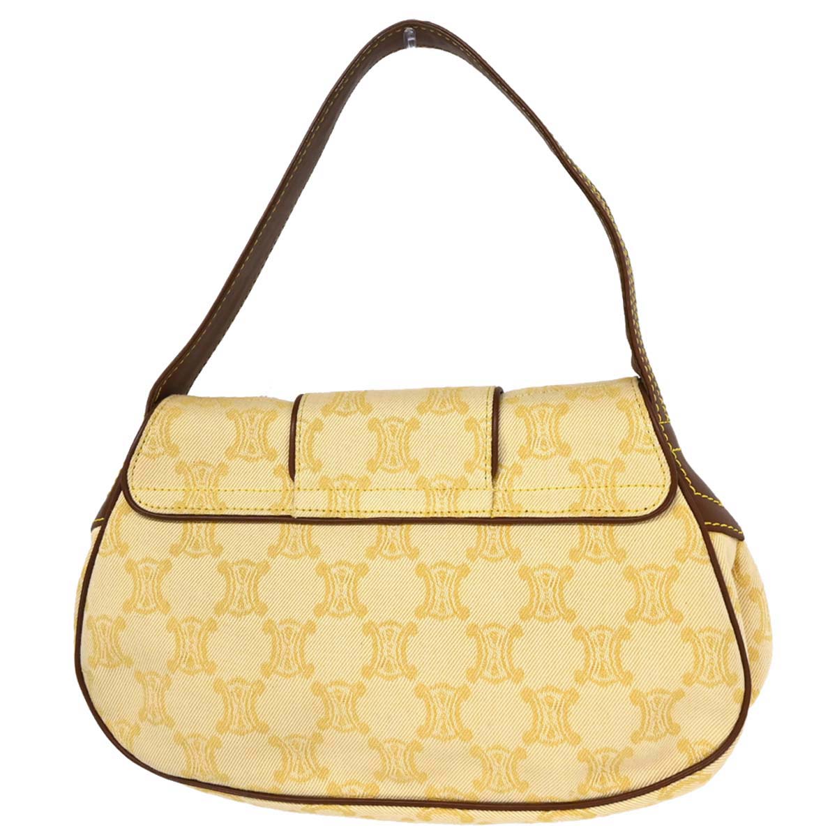 Celine Yellow Macadam Shoulder Bag