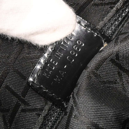 Christian Dior Black Canvas Large Lady Dior Houndstooth Handbag