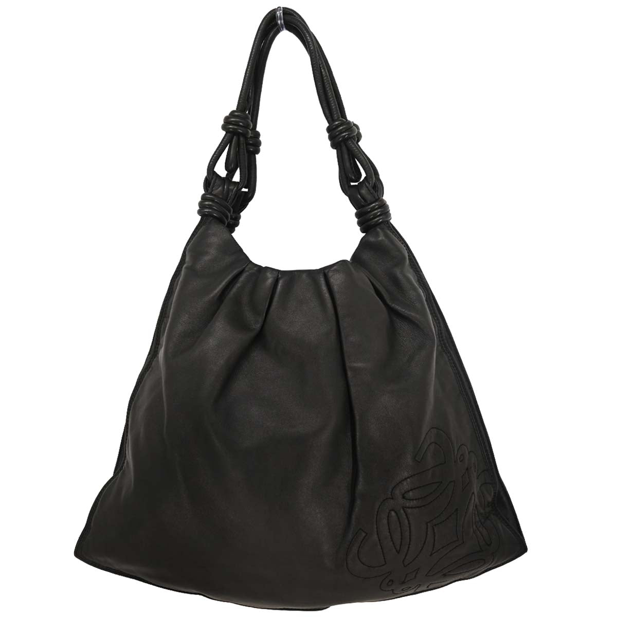 Loewe Black Lambskin Tote Bag