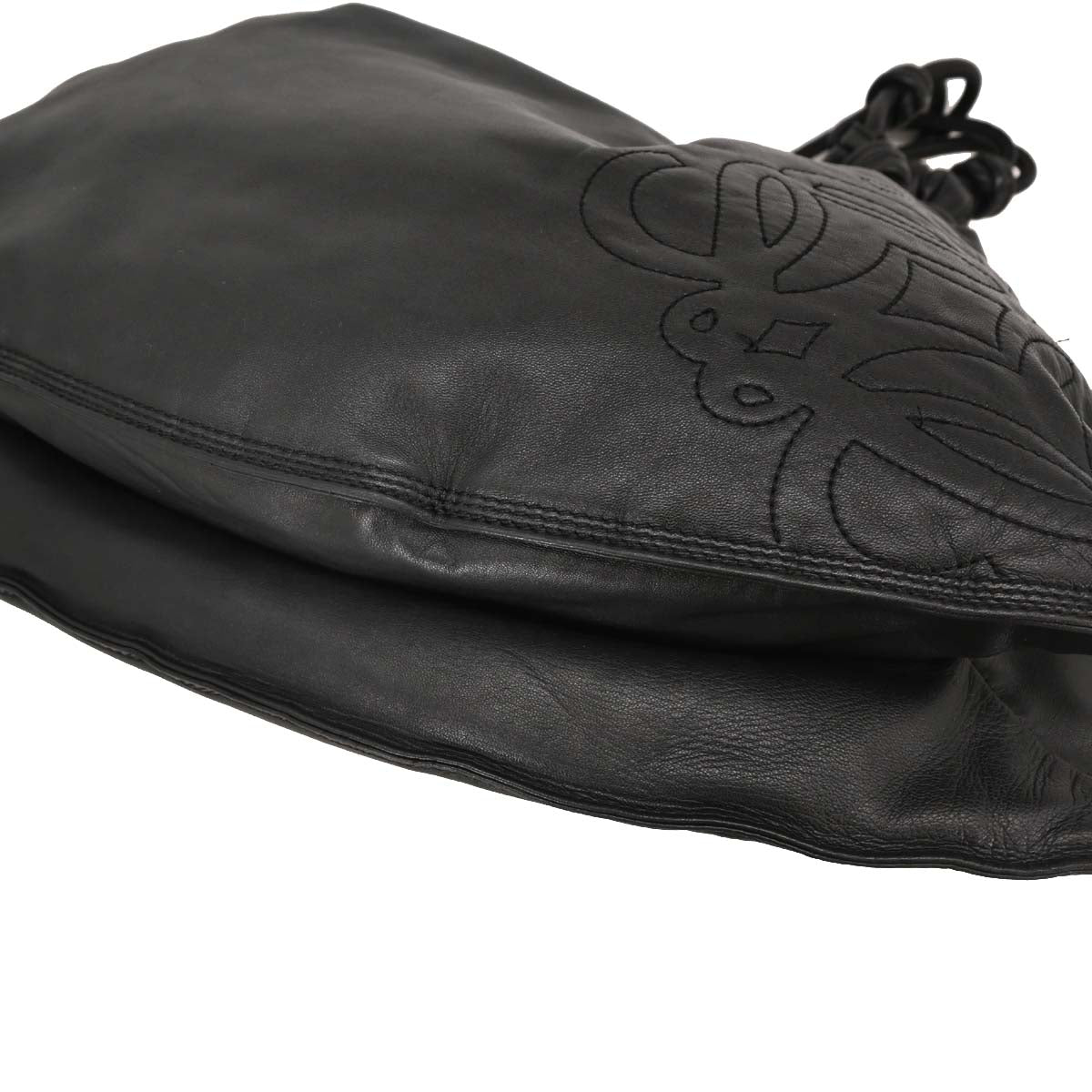 Loewe Black Lambskin Tote Bag