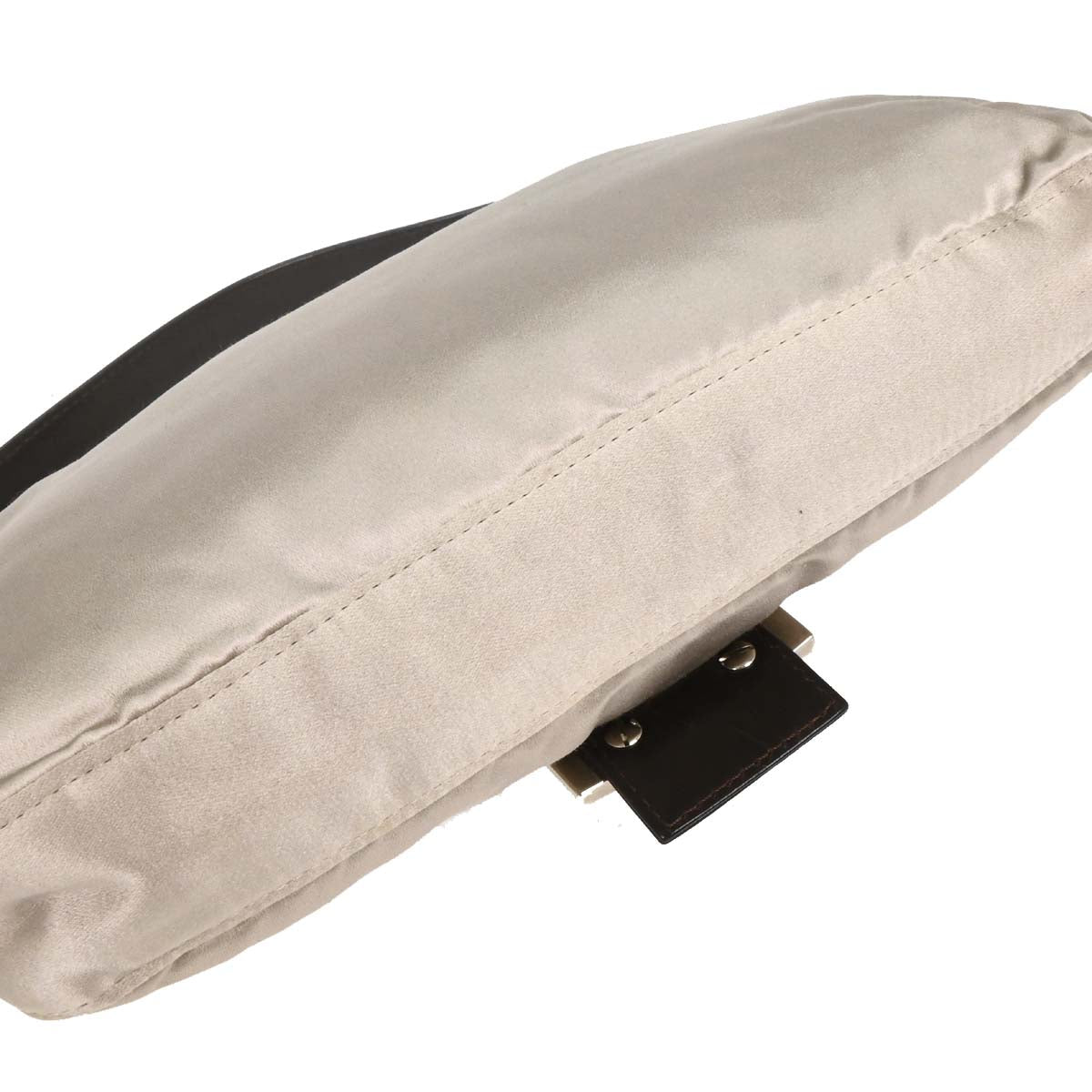 Fendi Gray Satin Baguette Handbag