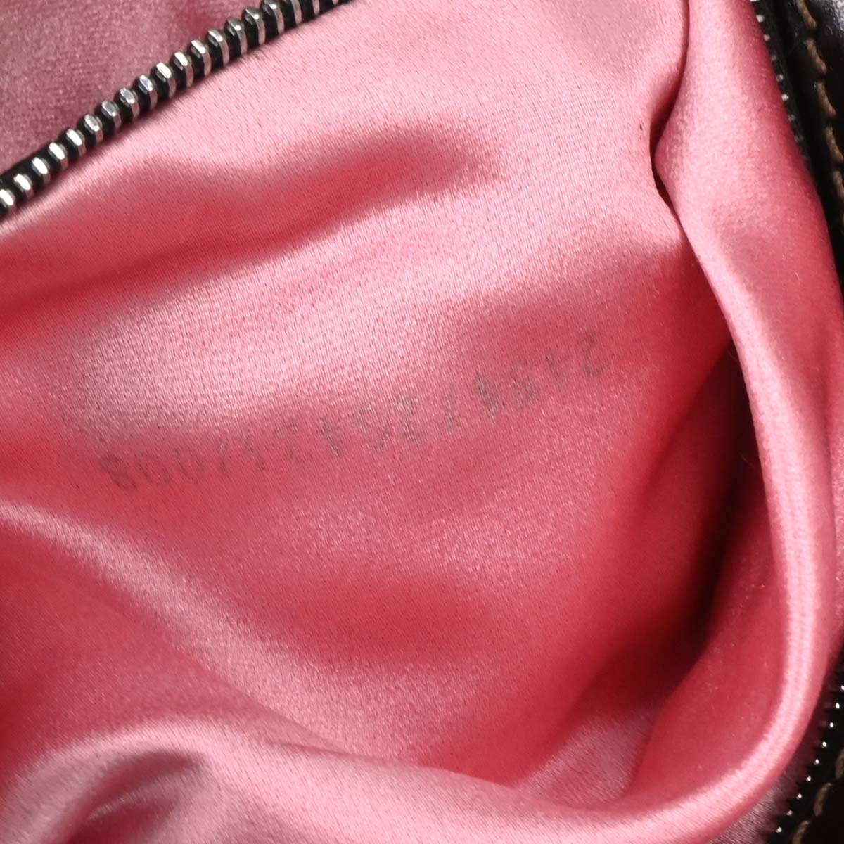 Fendi Brown Cotton Beaded Embroidered Baguette Handbag