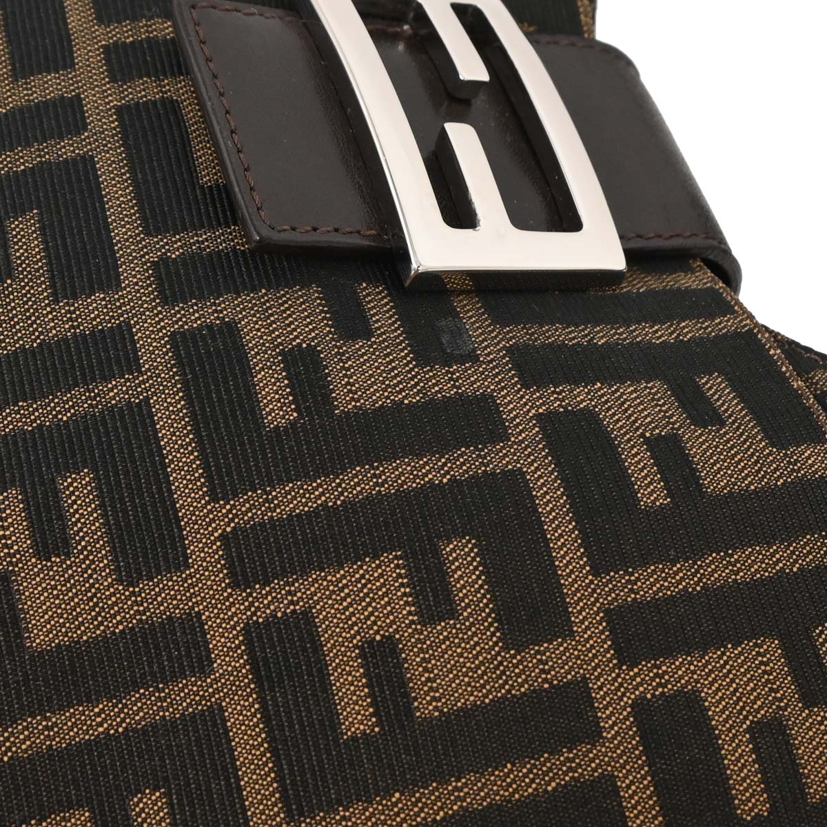 Fendi Brown Black Zucca Hobo Bag