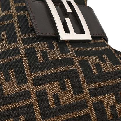 Fendi Brown Black Zucca Hobo Bag