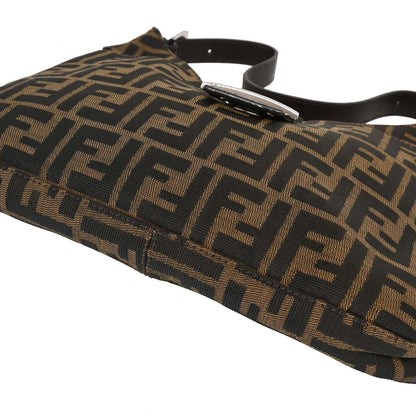Fendi Brown Black Zucca Hobo Bag