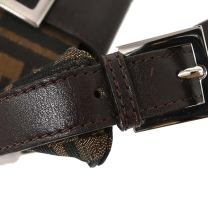 Fendi Brown Black Zucca Hobo Bag