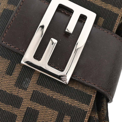 Fendi Brown Black Zucca Hobo Bag