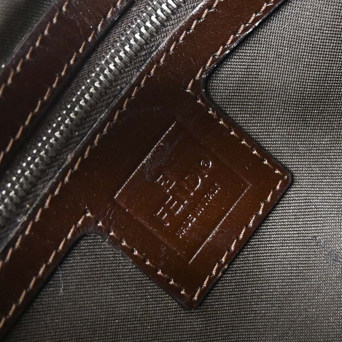 Fendi Brown Black Zucca Hobo Bag