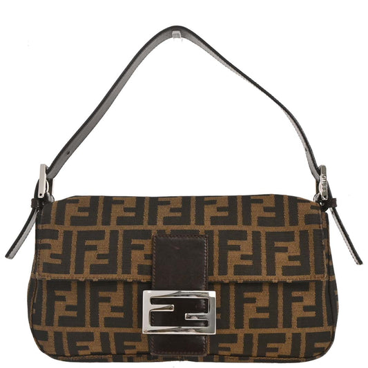 Fendi Brown Zucca Baguette Handbag