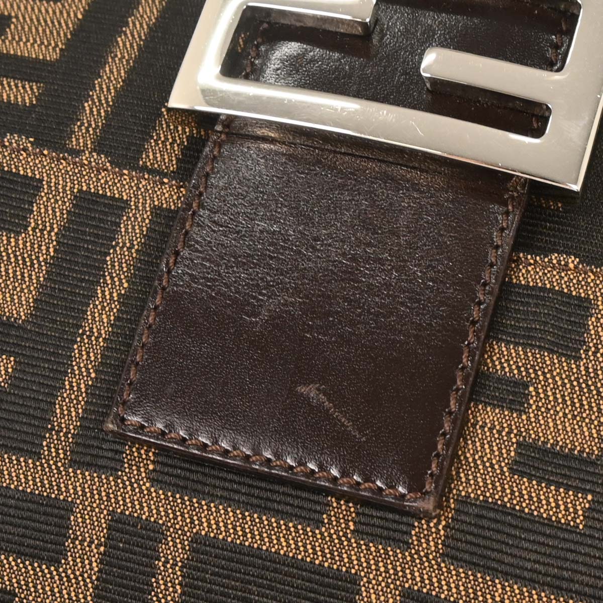 Fendi Brown Zucca Baguette Handbag