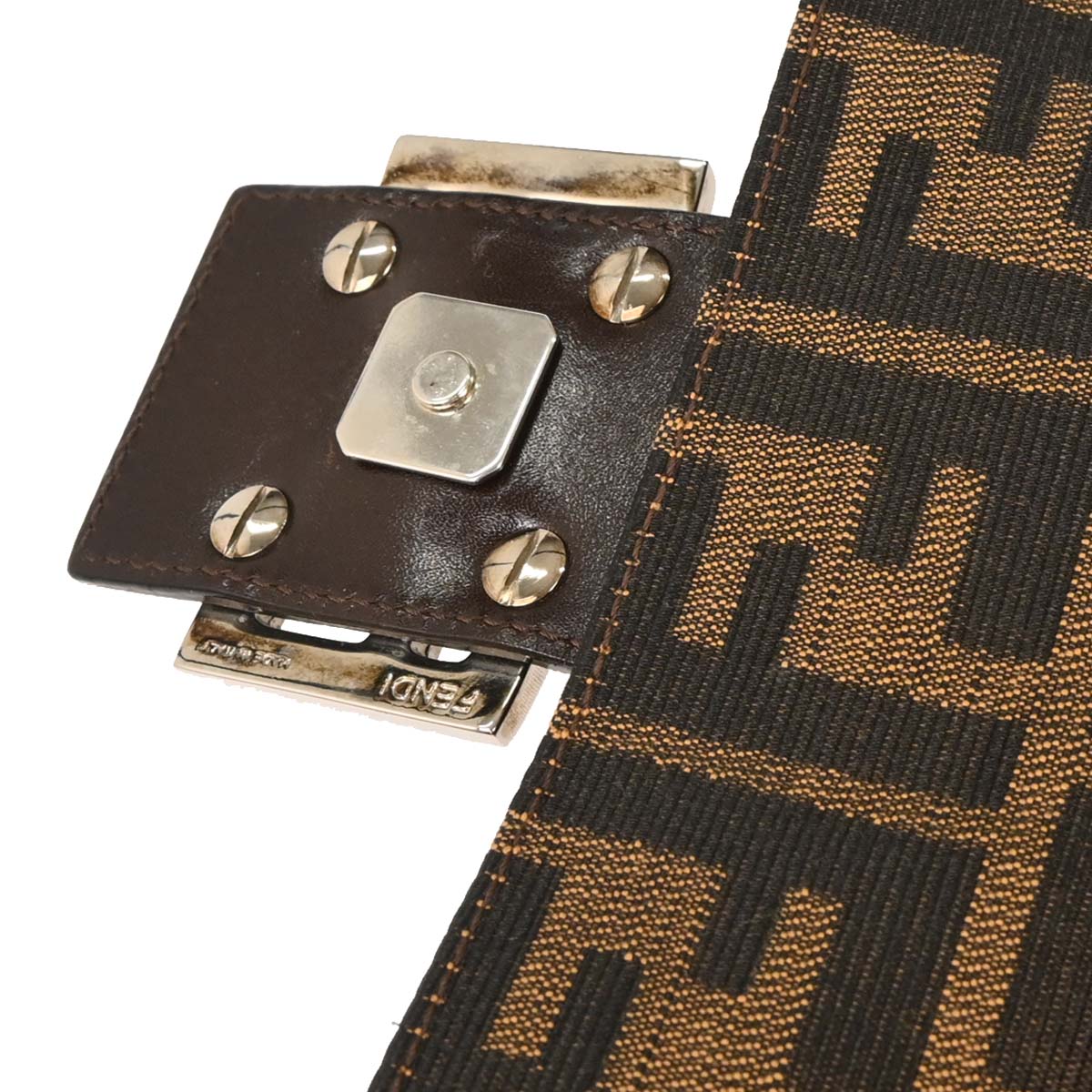 Fendi Brown Zucca Baguette Handbag