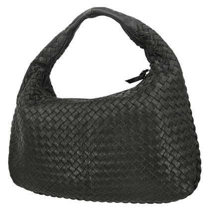 Bottega Veneta Black Intrecciato Hobo Handbag