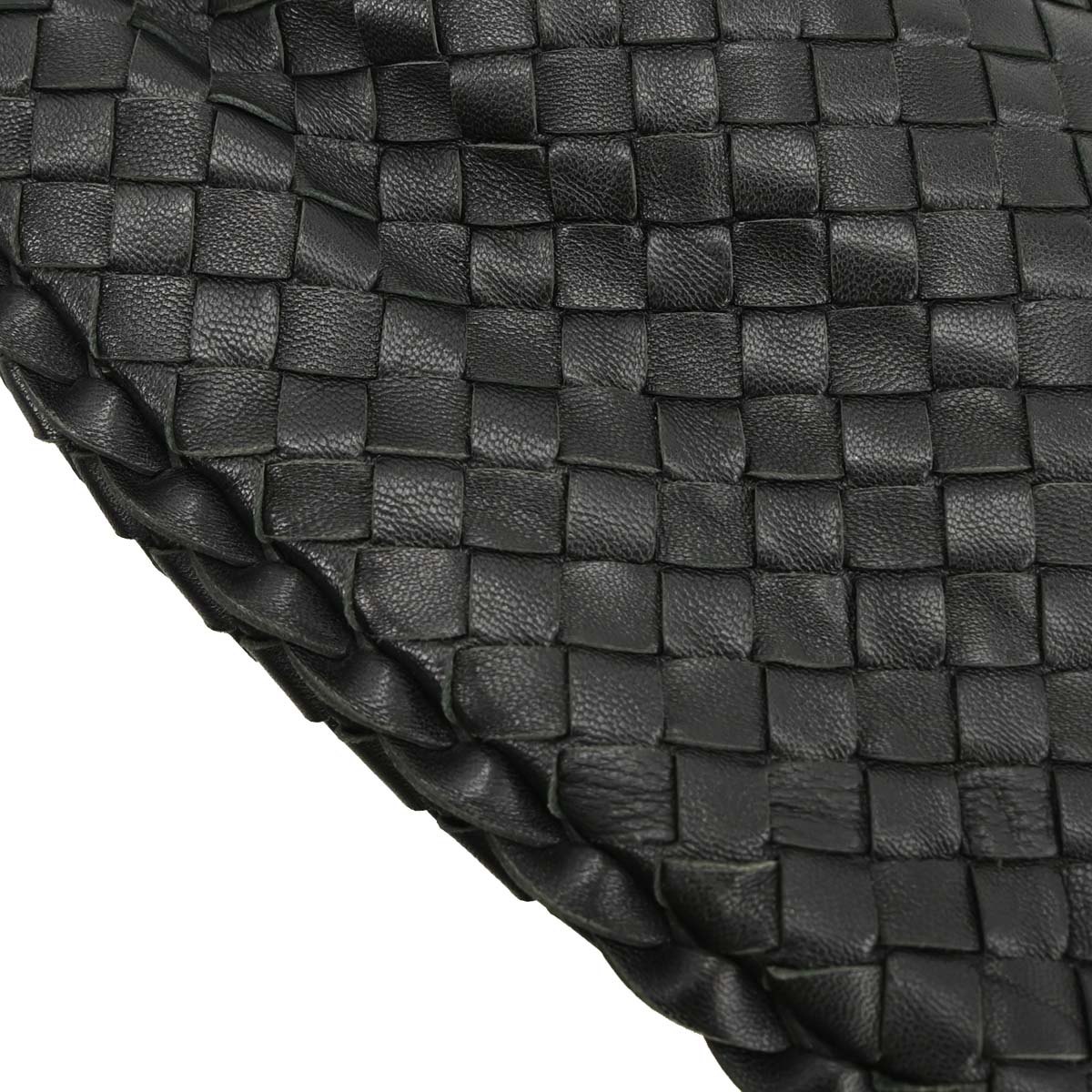Bottega Veneta Black Intrecciato Hobo Handbag