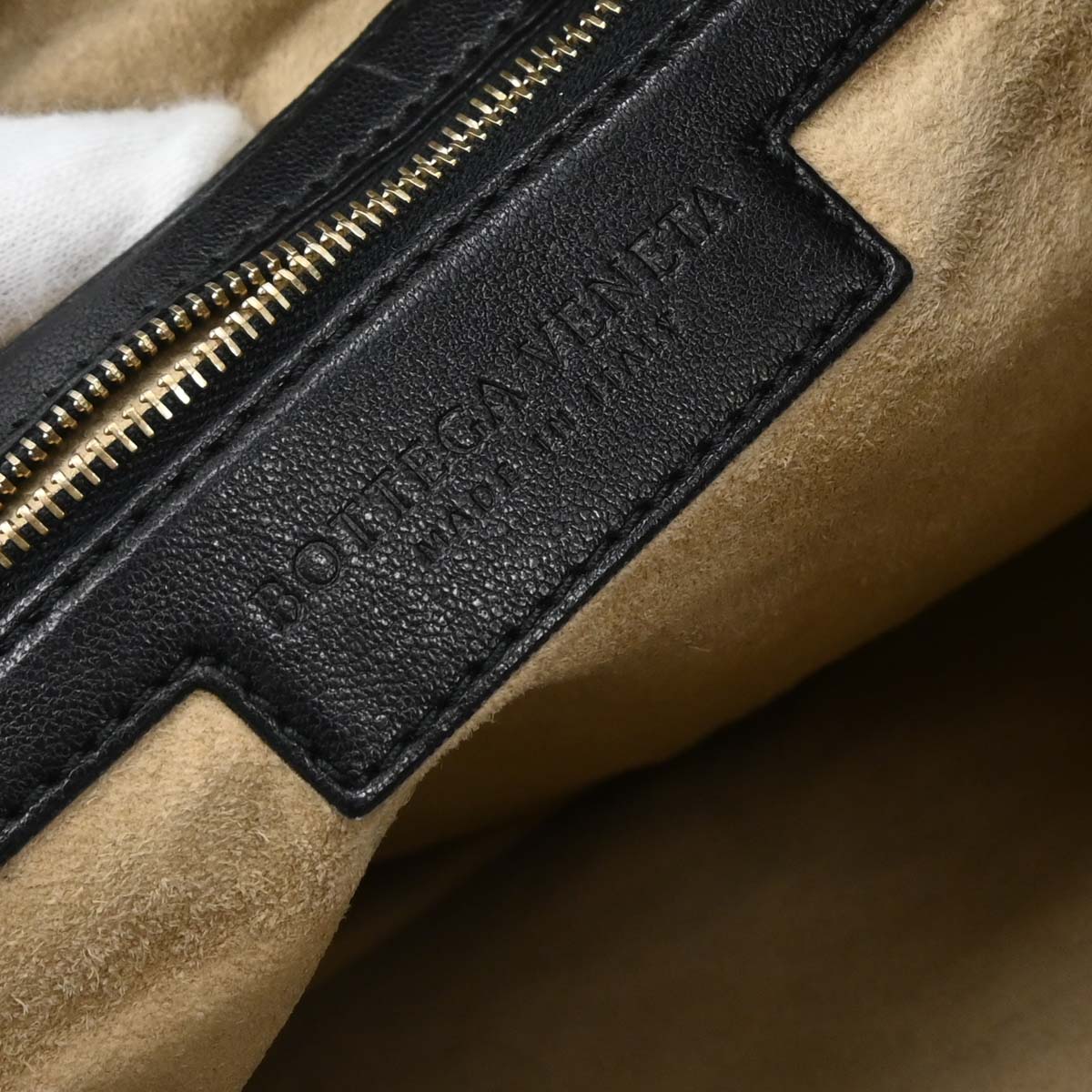 Bottega Veneta Black Intrecciato Hobo Handbag