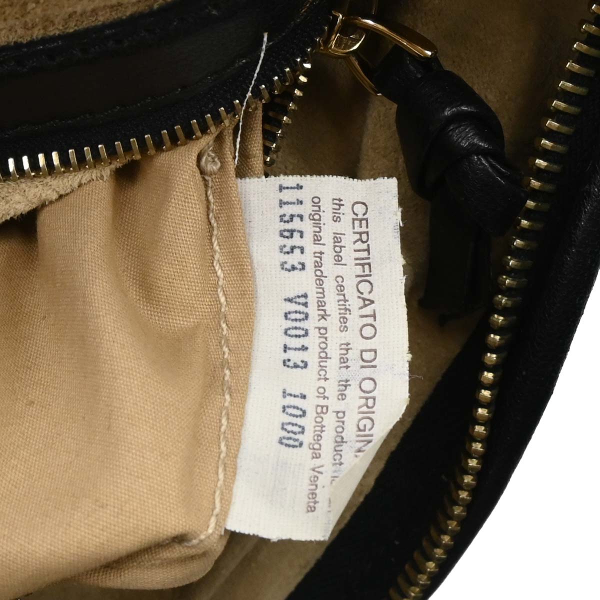 Bottega Veneta Black Intrecciato Hobo Handbag