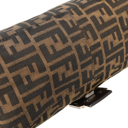 Fendi Brown Canvas Zucca Mamma Baguette Handbag