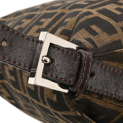 Fendi Brown Canvas Zucca Mamma Baguette Handbag