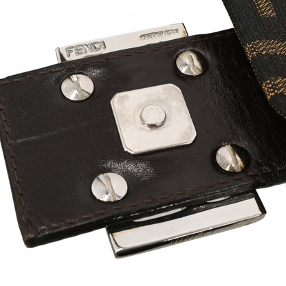 Fendi Brown Canvas Zucca Mamma Baguette Handbag