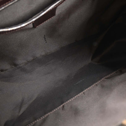 Fendi Brown Canvas Zucca Mamma Baguette Handbag