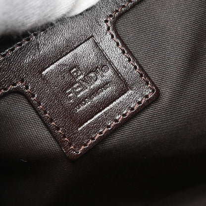 Fendi Brown Canvas Zucca Mamma Baguette Handbag